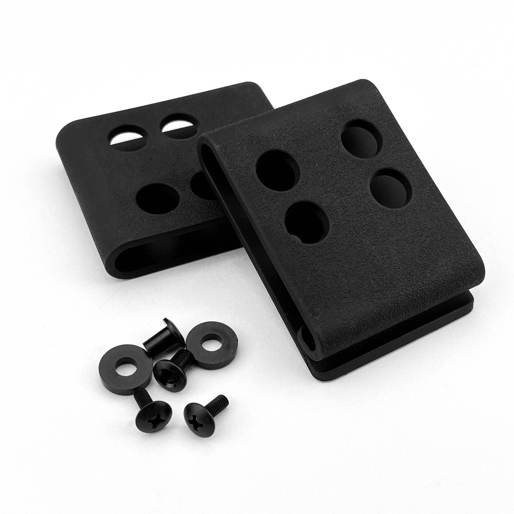 Edc Carry Clip - อุปกรณ์พกพา EDC คลิปหนีบเข็มขัดสำหรับปลอกมีด DIY Kydex พร้อมสกรูและแหวนรอง
