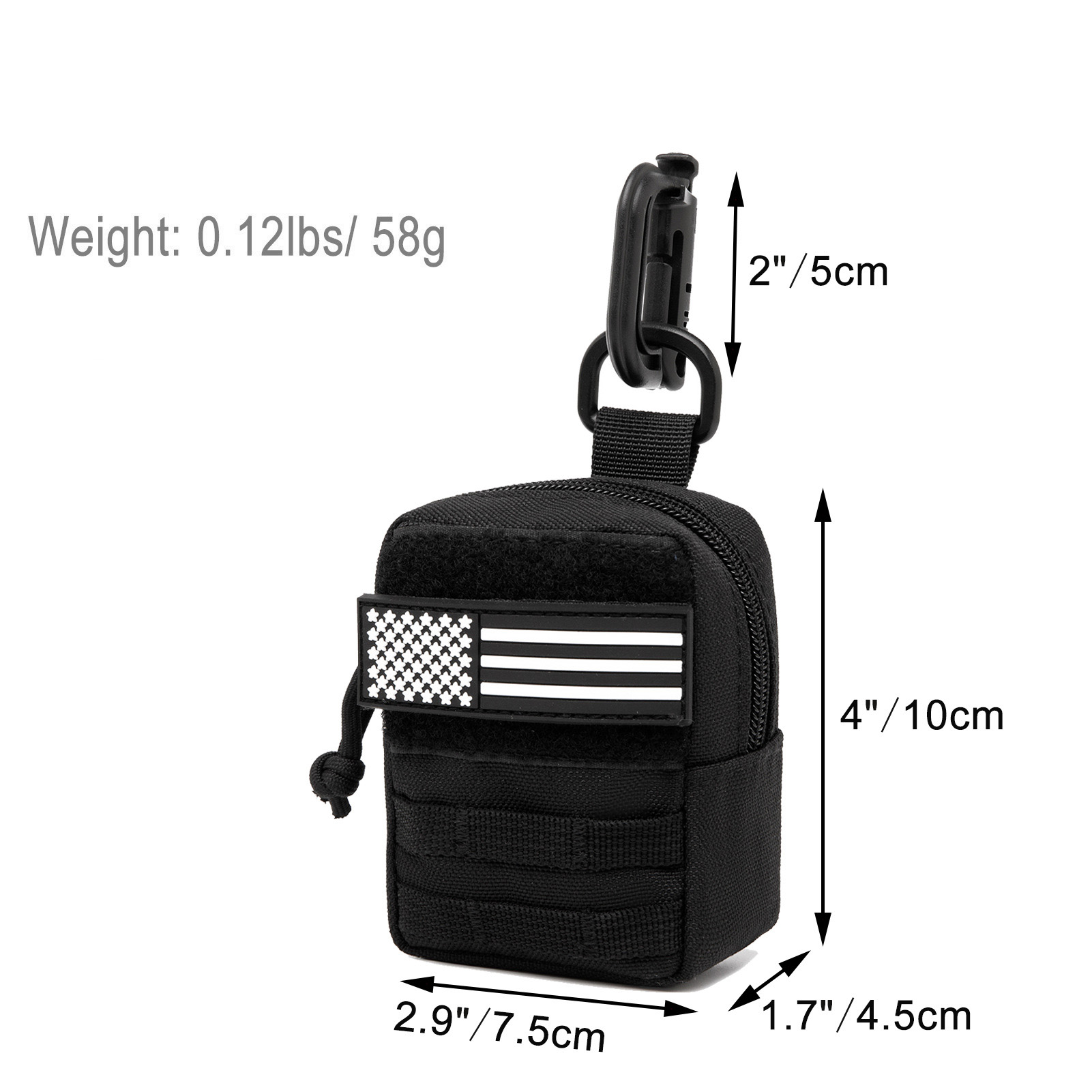 กระเป๋า MOLLE ขนาดเล็กสำหรับใช - Edc Carry Fanny Pack บทวิจารณ์และราคา